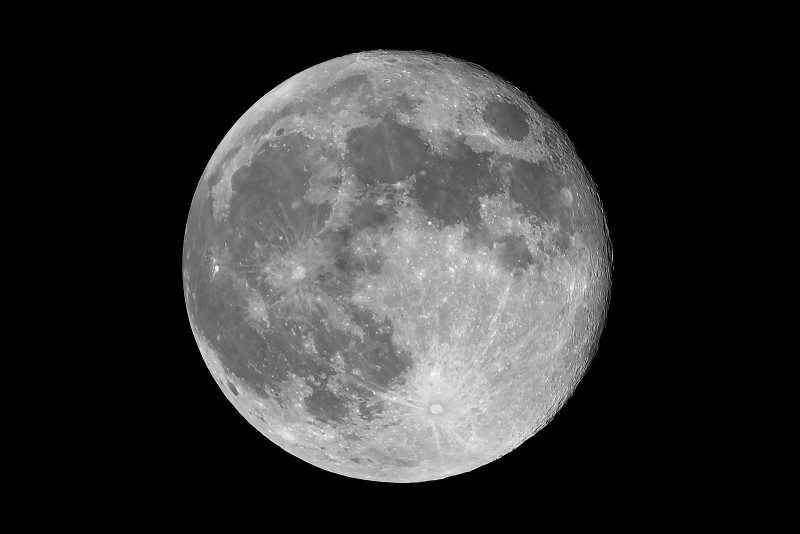 满月,Chaska,明尼苏达州,美国、美国图片素材