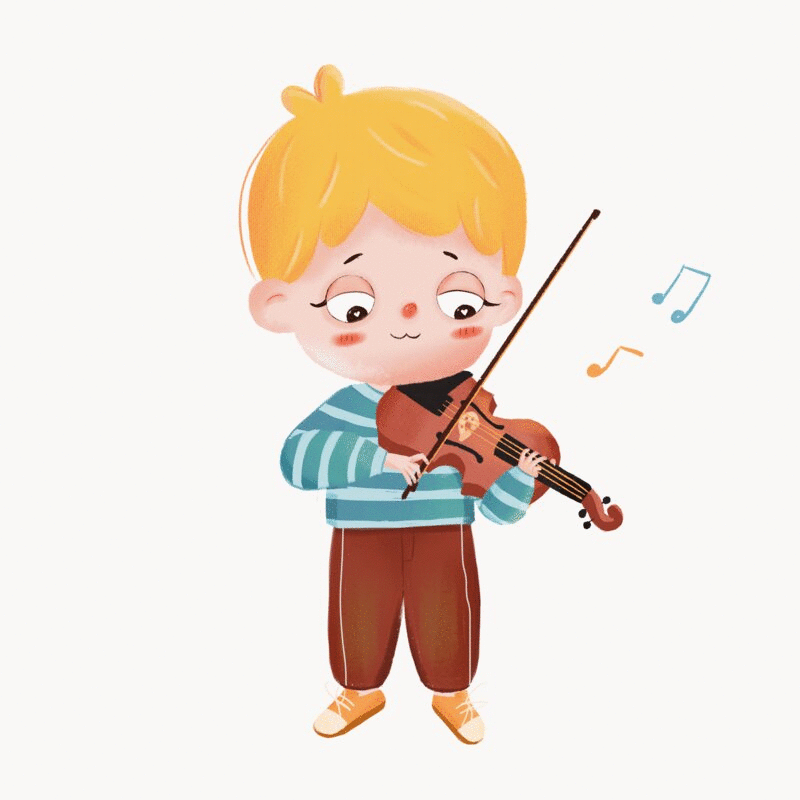 拉小提琴的男孩图片下载