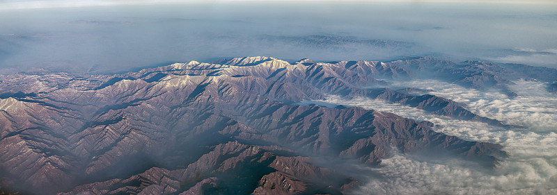 太行山北段主峰小五台山全景航拍Mt. LittleWuTai图片下载