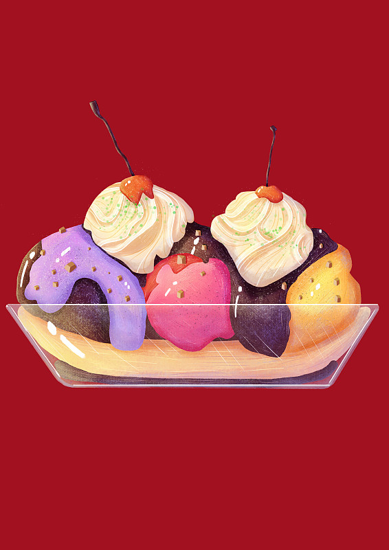美味多色彩冰淇凌图片下载