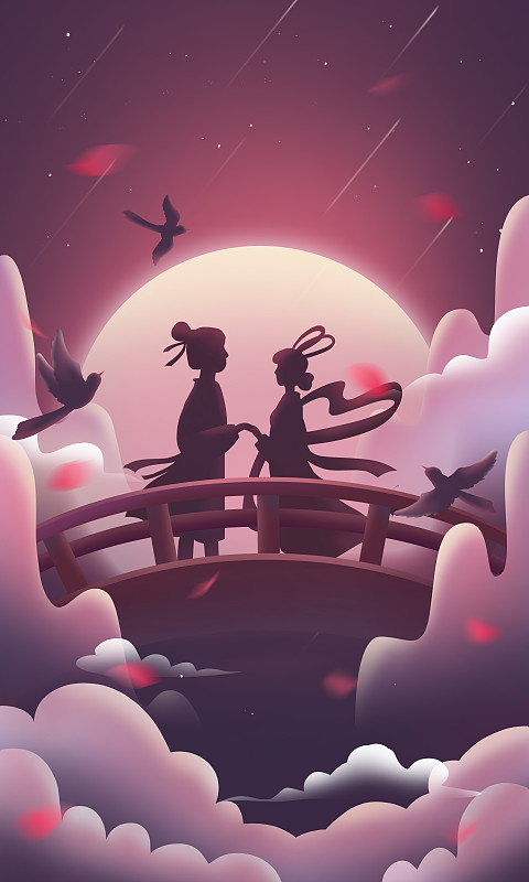 中国传统文化之七夕情人节图片素材