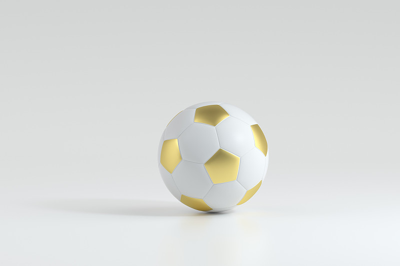 3D渲染的足球篮球奖杯图片下载