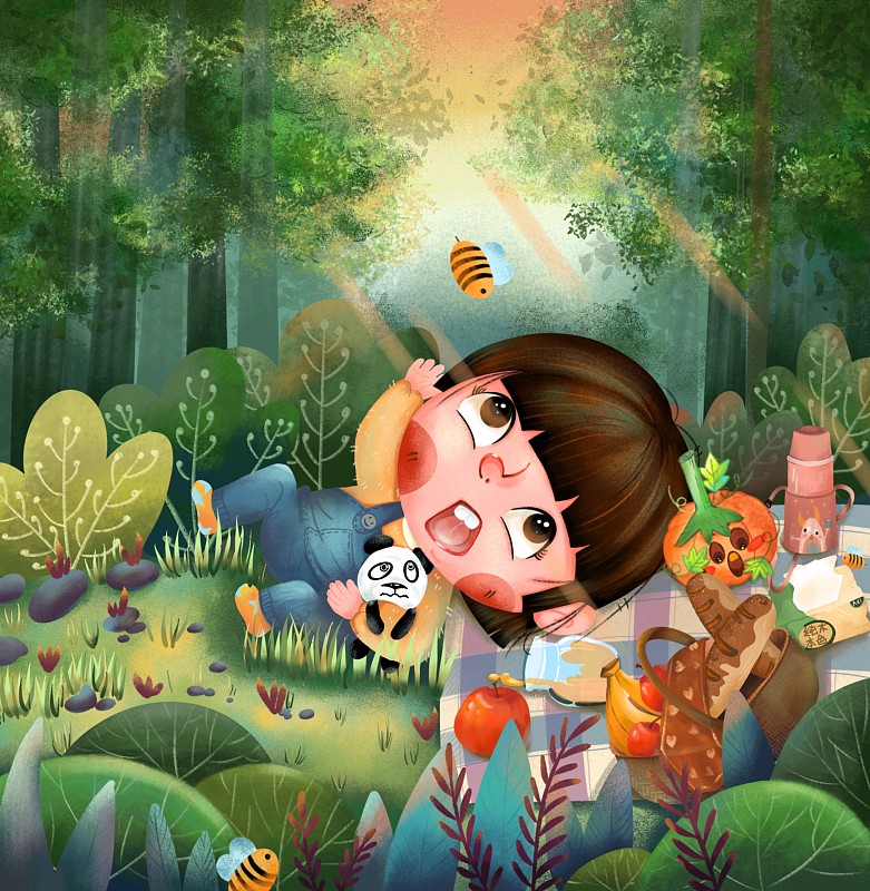 儿童插画森林探索下载
