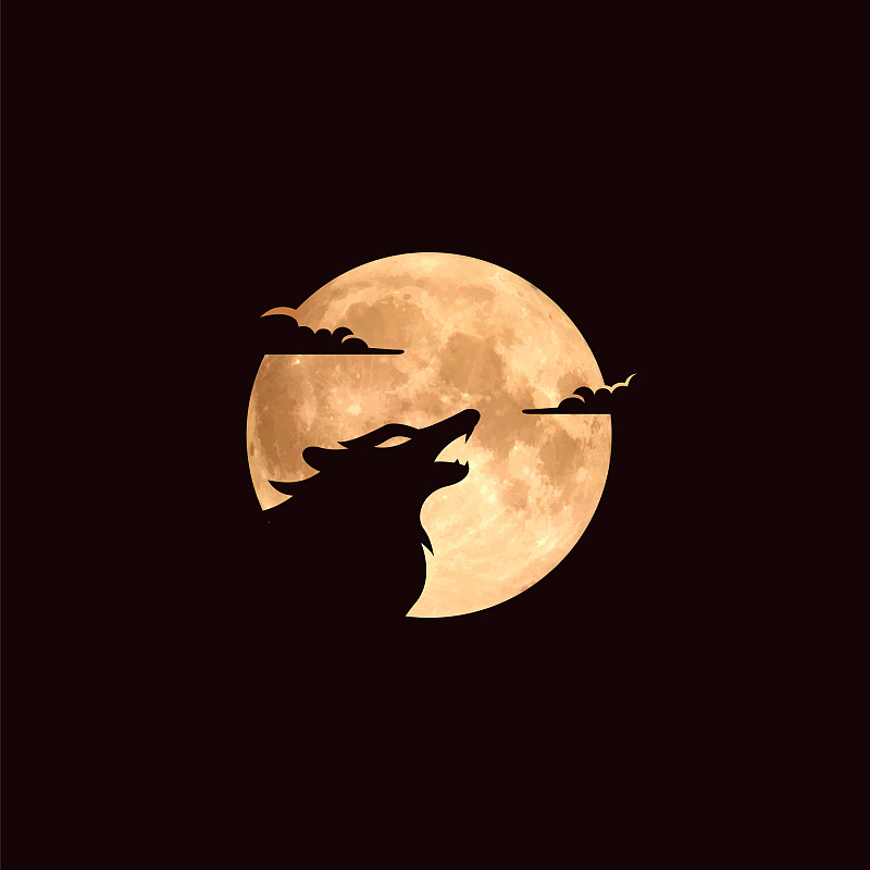 狼的月亮标志图片