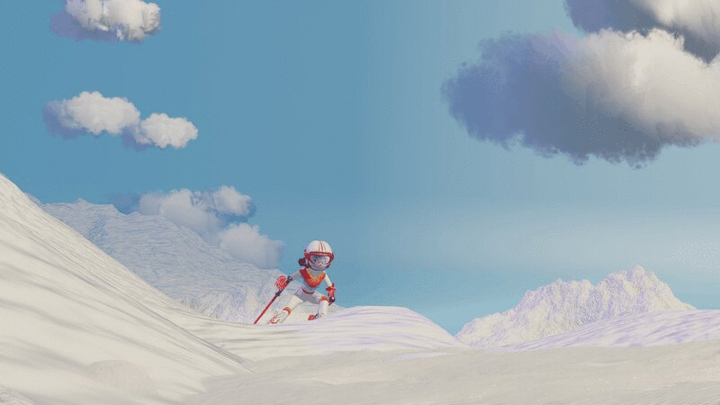 滑雪3插画下载