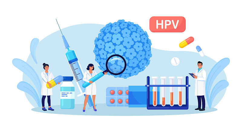 人乳头瘤病毒医生诊断HPV病毒图片下载