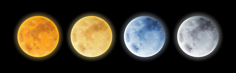满月或发光的行星午夜露娜图片下载