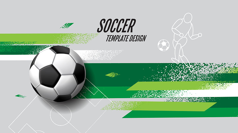 足球模板设计足球旗帜运动图片下载