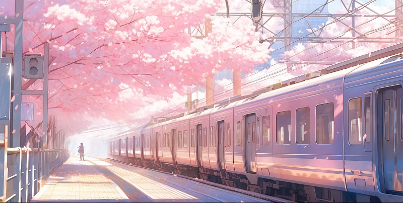 【AI数字艺术】开往春天的火车图片下载
