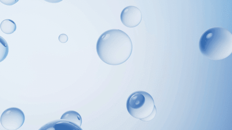 蓝色透明水珠球体3D渲染图片下载