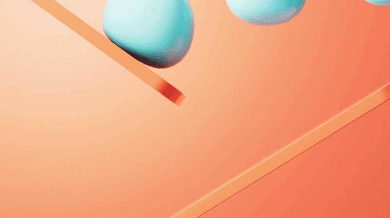 柔软弹性的球体抽象动画3D渲染图片下载