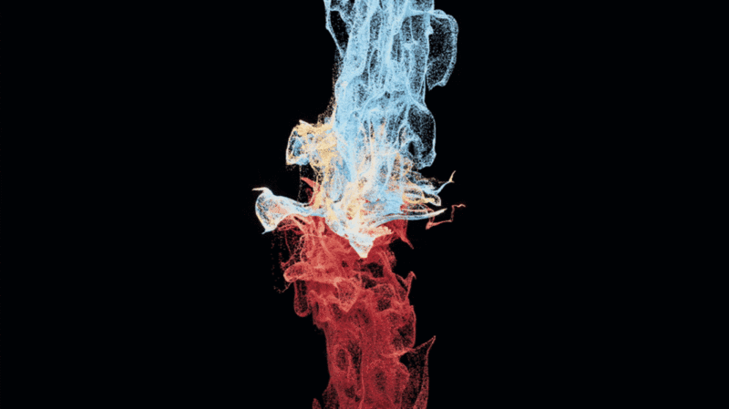 碰撞的粒子特效3D渲染图片下载