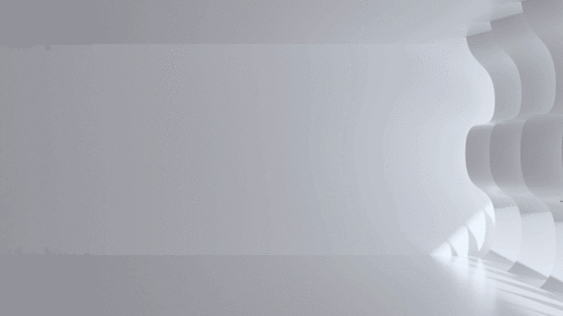 曲线阴影和白色的室内场景3D渲染插画下载