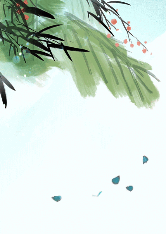 蝴蝶飞舞在花丛中春天插画图片下载