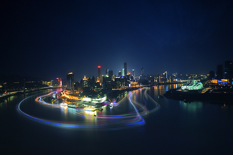 重庆城市建筑夜景图片下载
