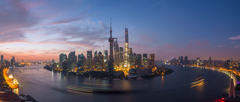 上海天际线日出图片下载