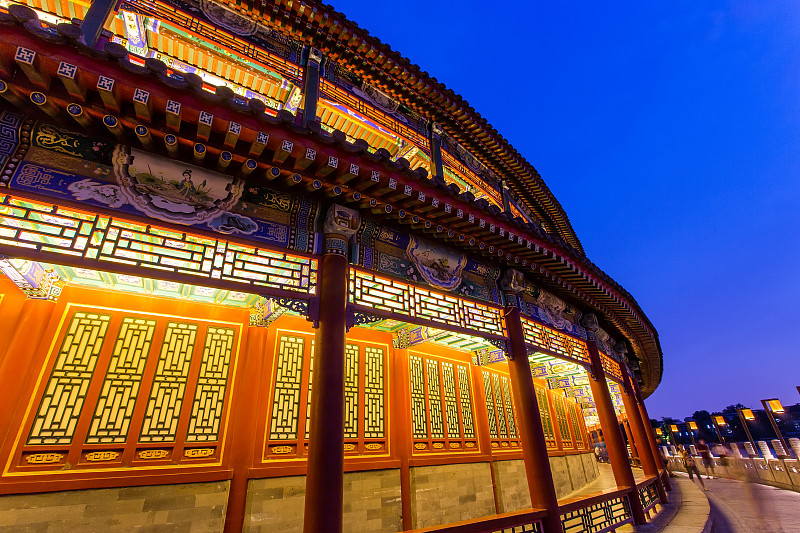 北京北海公园古典建筑图片下载