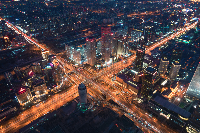北京国贸CBD城市风光图片素材