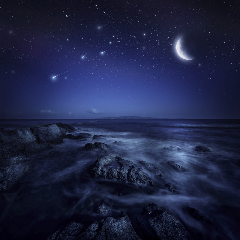 海上夜景图片下载