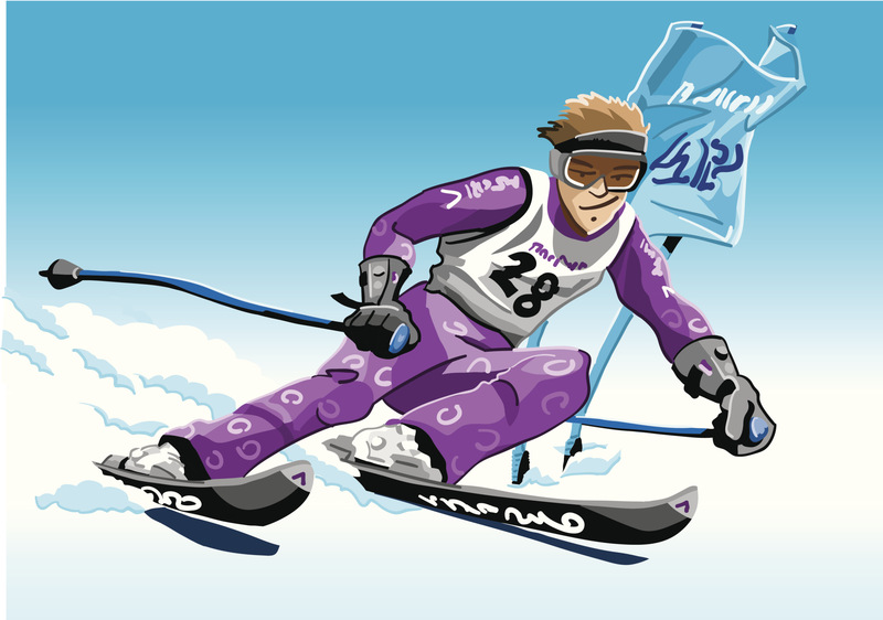 滑雪紫图片素材