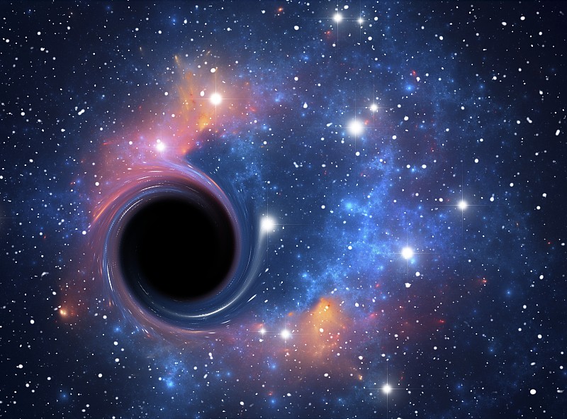 黑洞对星场，艺术品图片下载