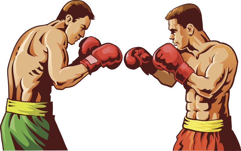 两个拳击手图片素材