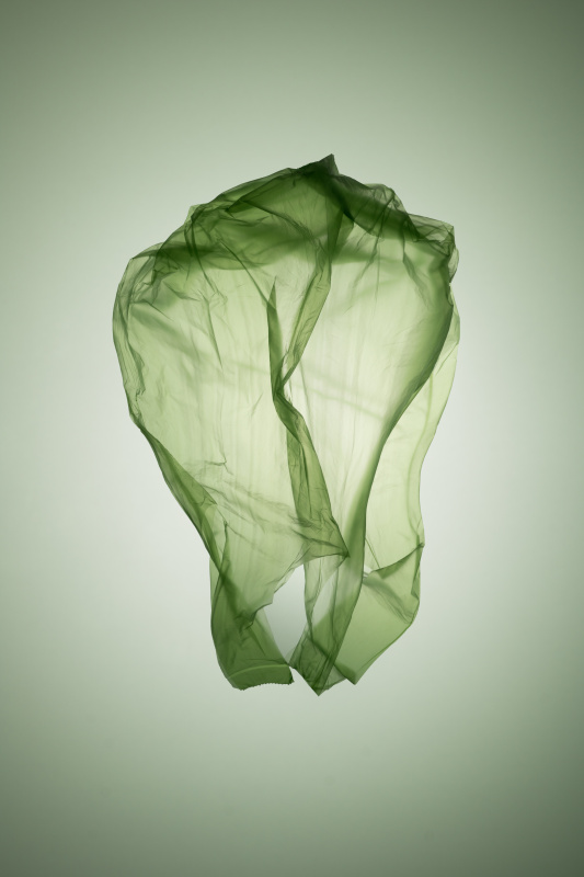 卷心菜形状的绿色塑料袋图片下载