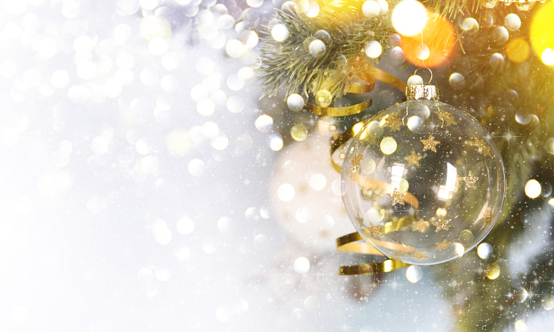 圣诞节和新年的背景，冬季，罗马尼亚图片下载