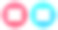 平板电脑-水平位置。圆形图标与长阴影在红色或蓝色的背景图标icon图片