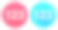 123 - 1、2、3。圆形图标与长阴影在红色或蓝色的背景图标icon图片
