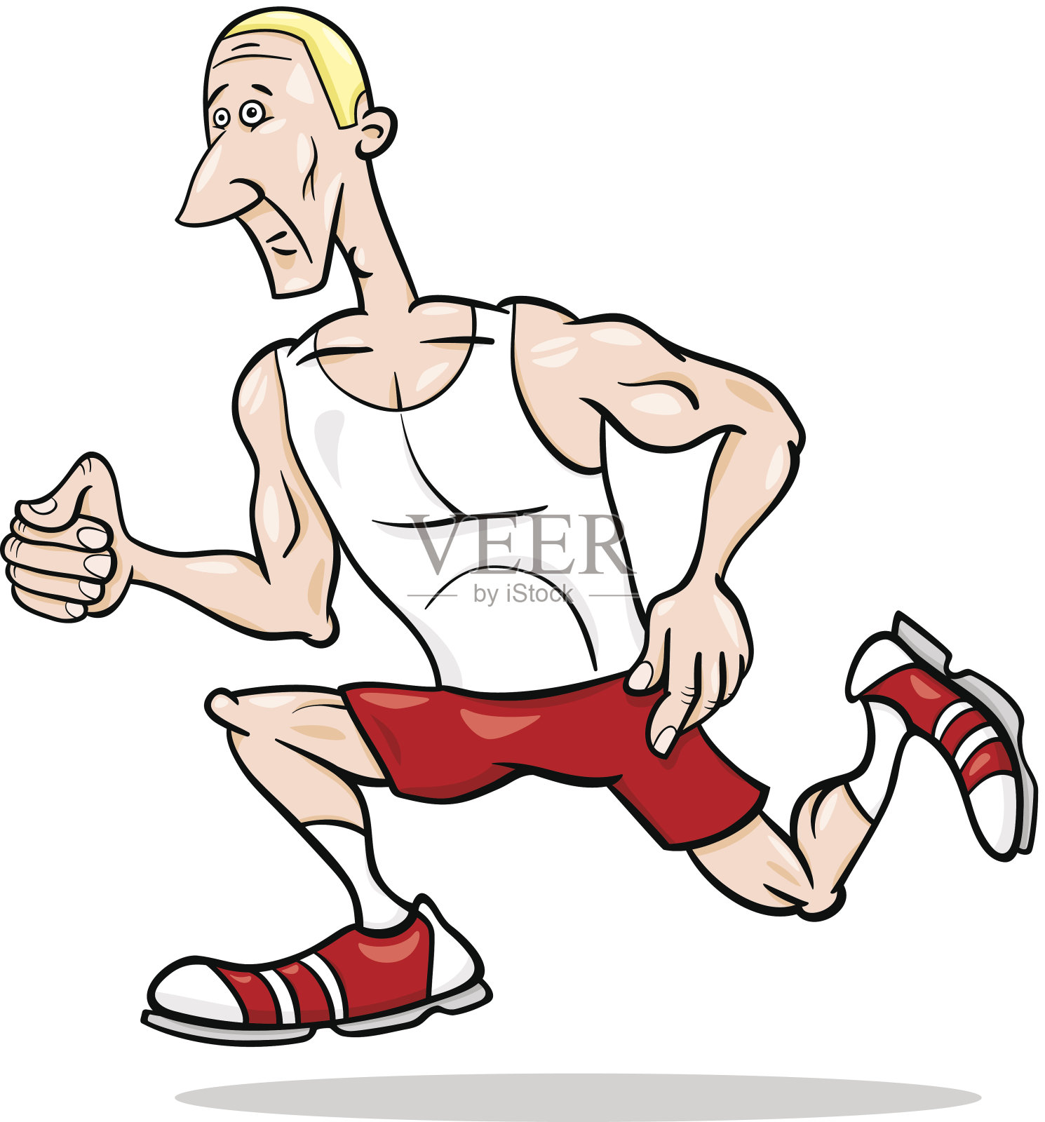 跑步运动员卡通插图插画图片素材