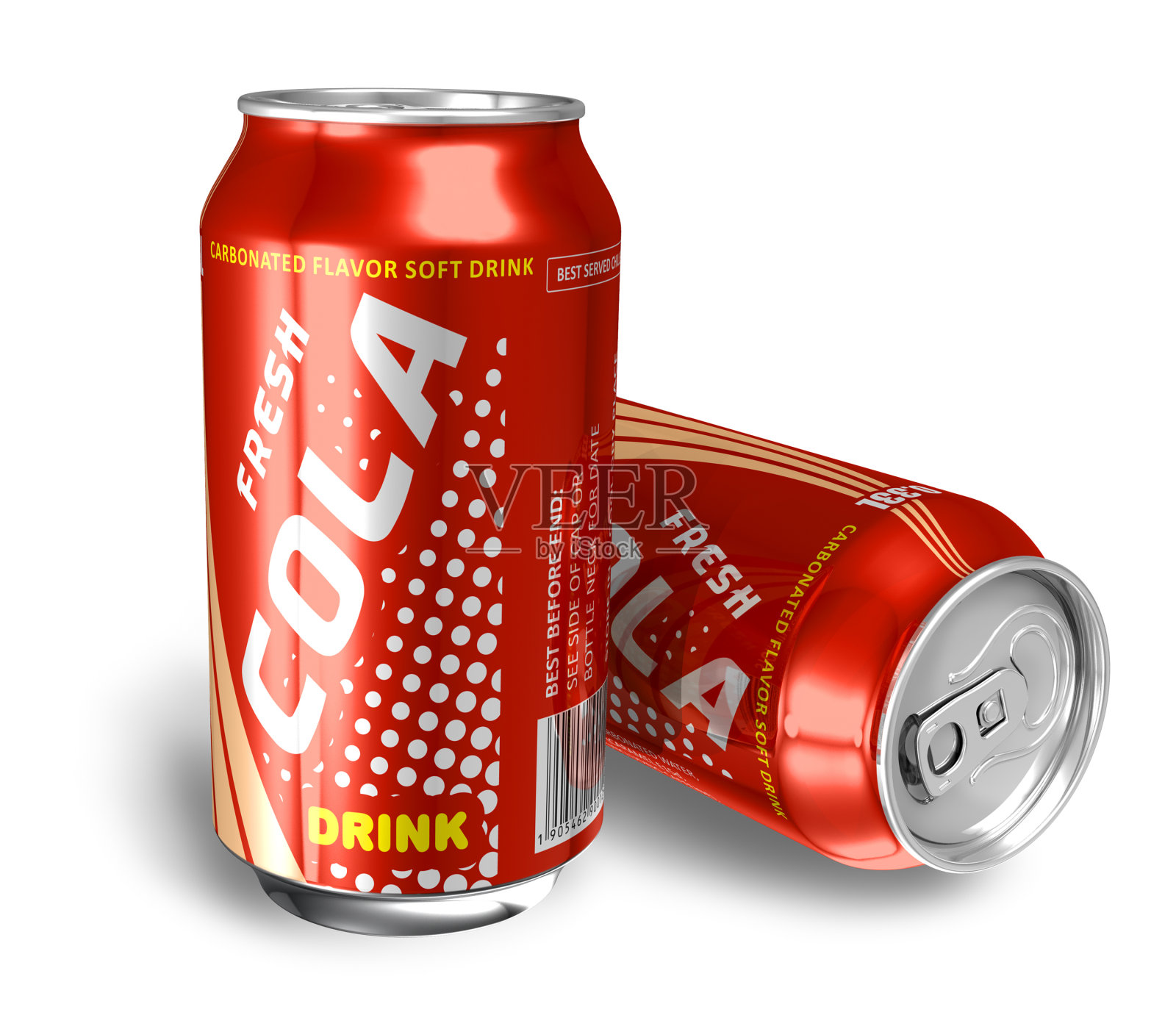 可乐饮料是金属罐照片摄影图片