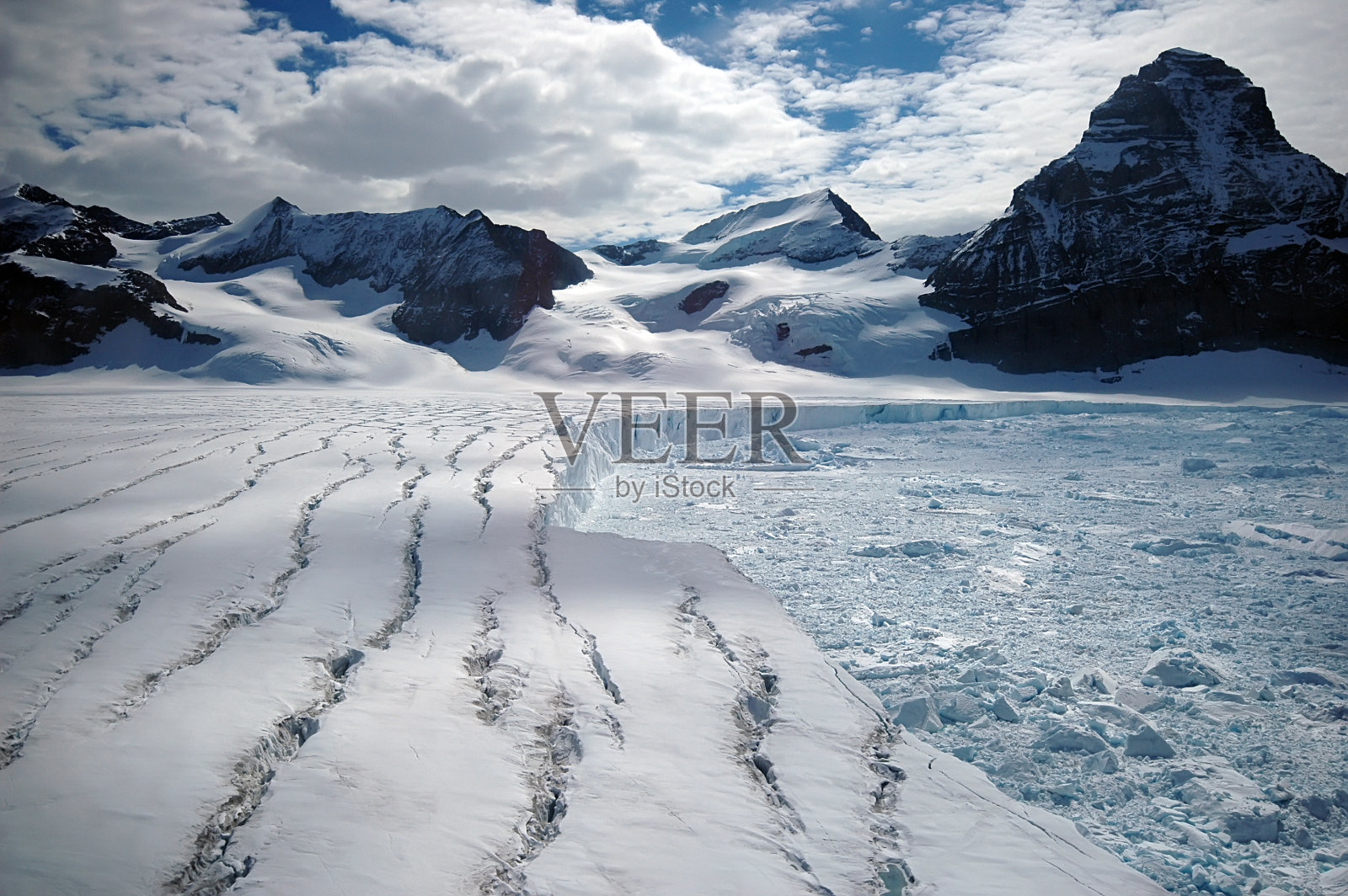 南极冰川融化照片摄影图片