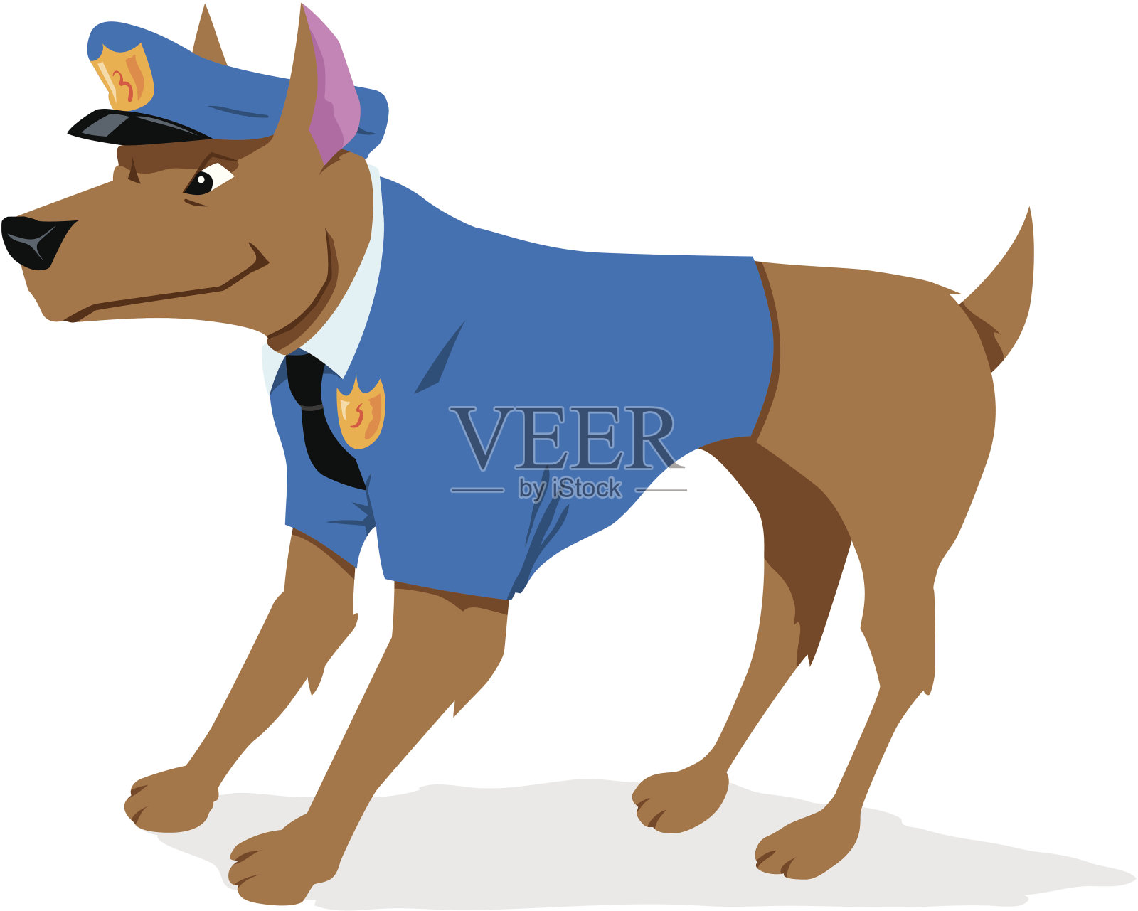 公交警犬卡通形象“七小汪”正式发布 七只犬以“忠诚爱国永平安”命名_牧羊犬