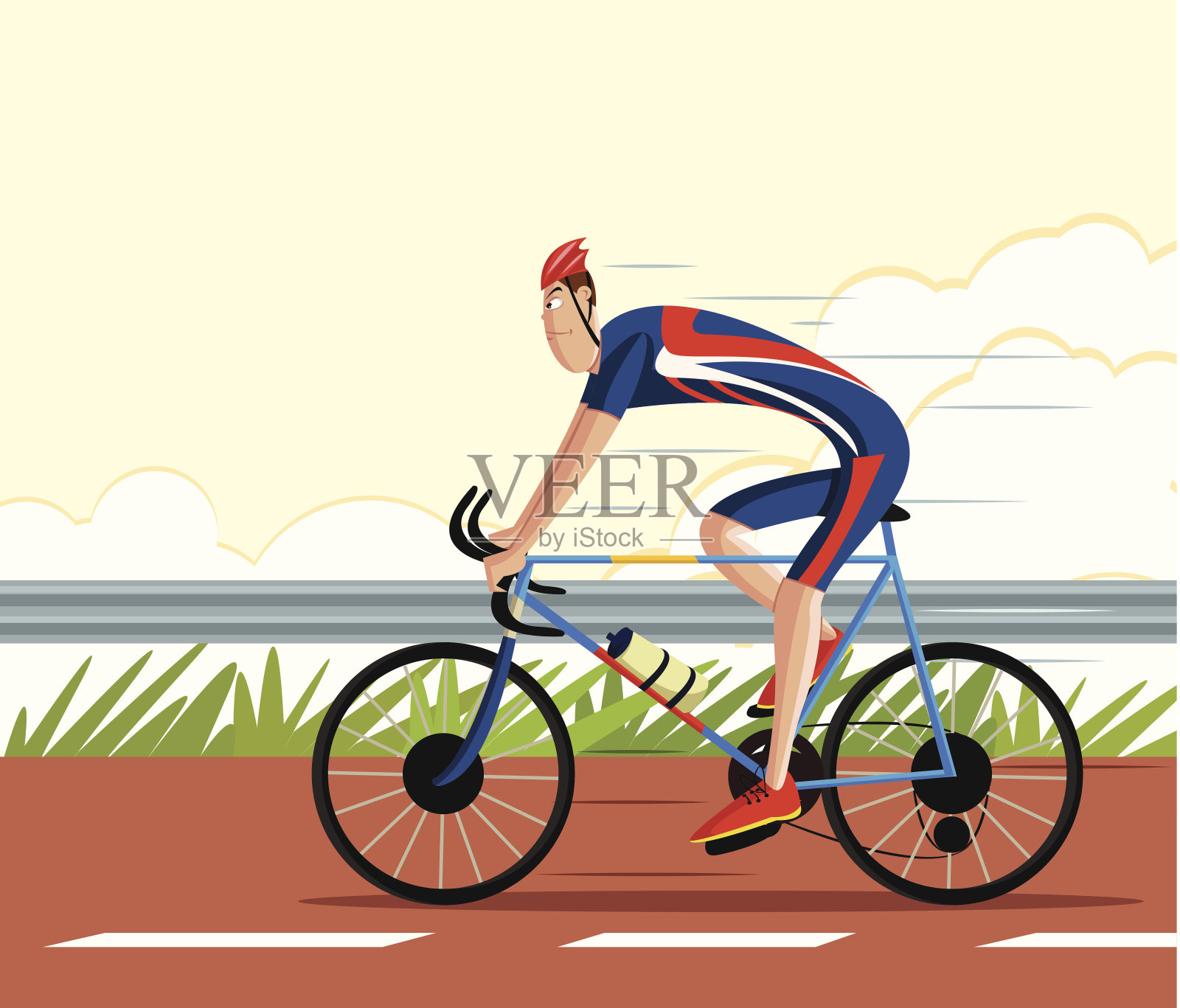 骑自行车的人骑运动自行车设计元素图片