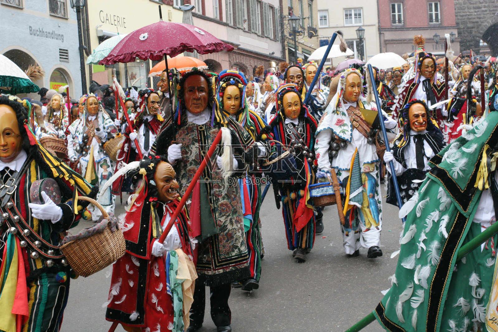 德国罗特韦尔的传统狂欢节游行照片摄影图片