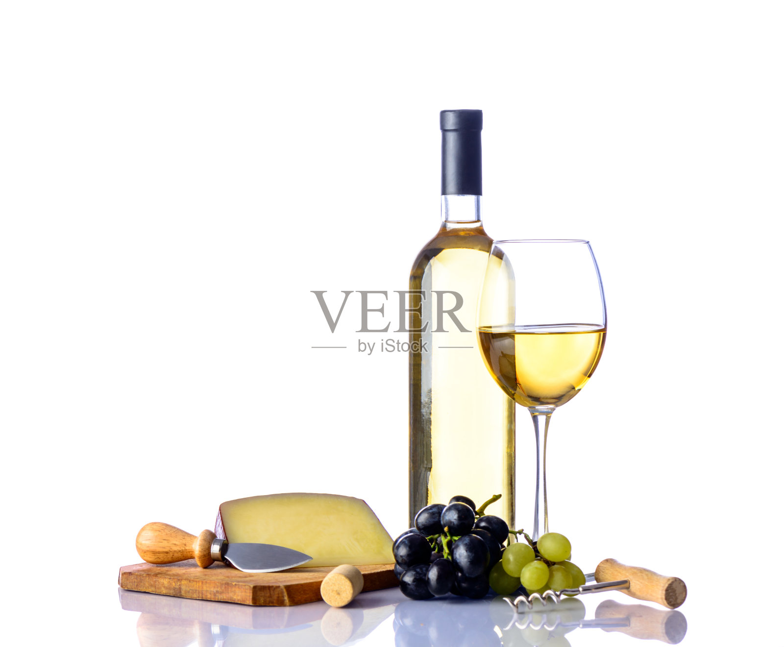 葡萄酒、奶酪和葡萄照片摄影图片