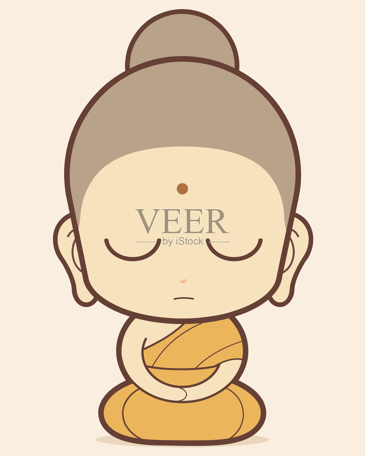 佛教插画图片素材