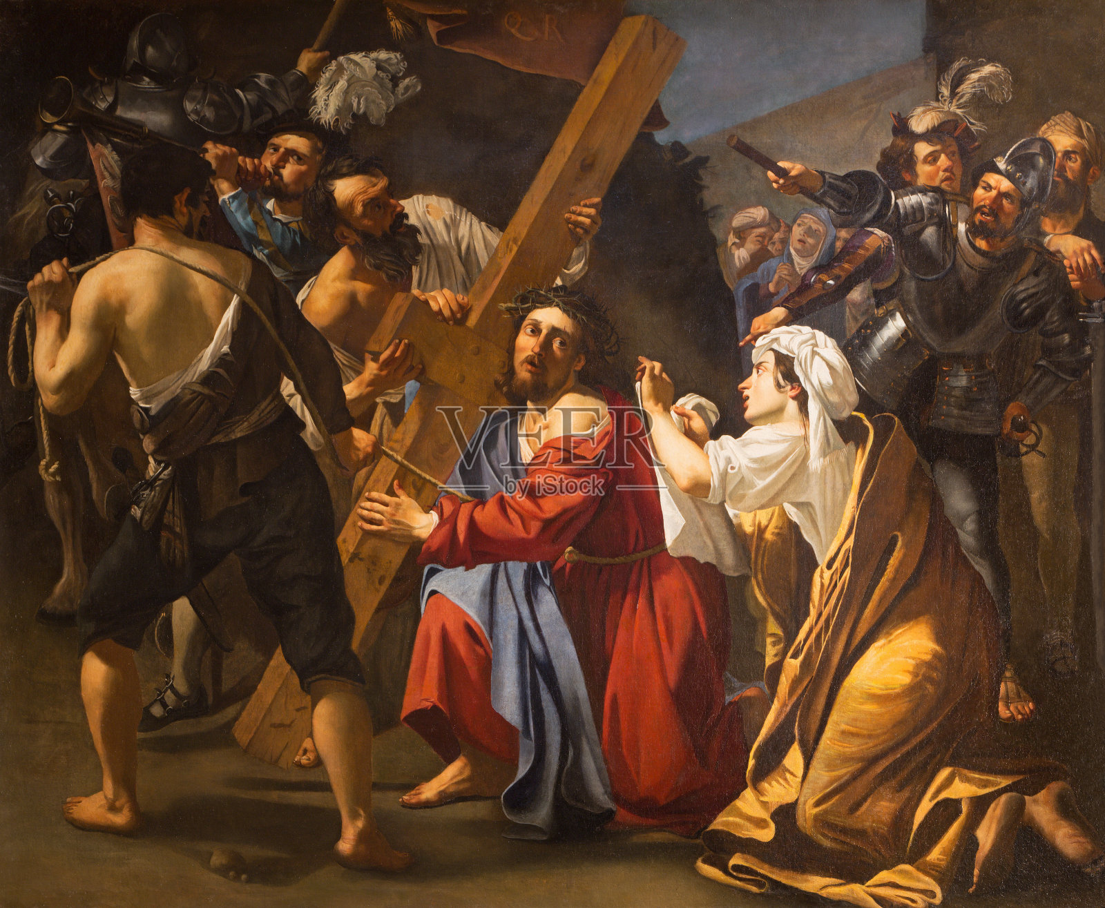 罗马-十字架上的耶稣插画图片素材