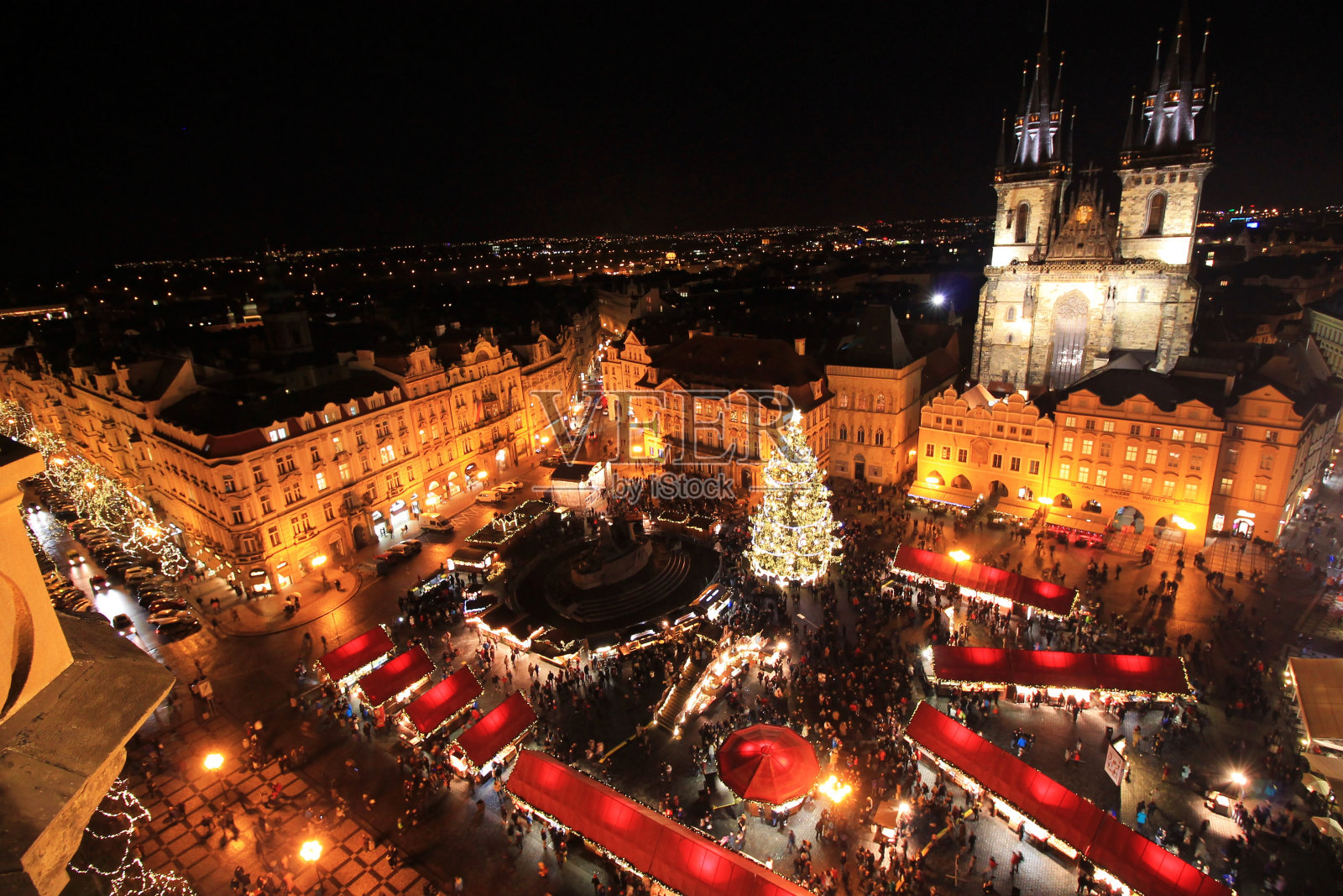 布拉格的圣诞市场照片摄影图片