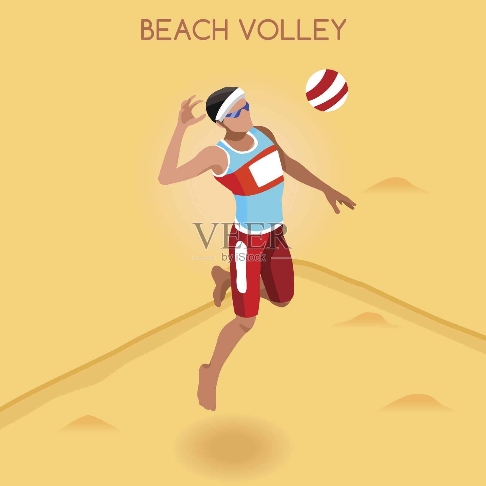 田径、沙滩排球、运动员比赛、运动员、体育锦标赛、国际比赛插画图片素材
