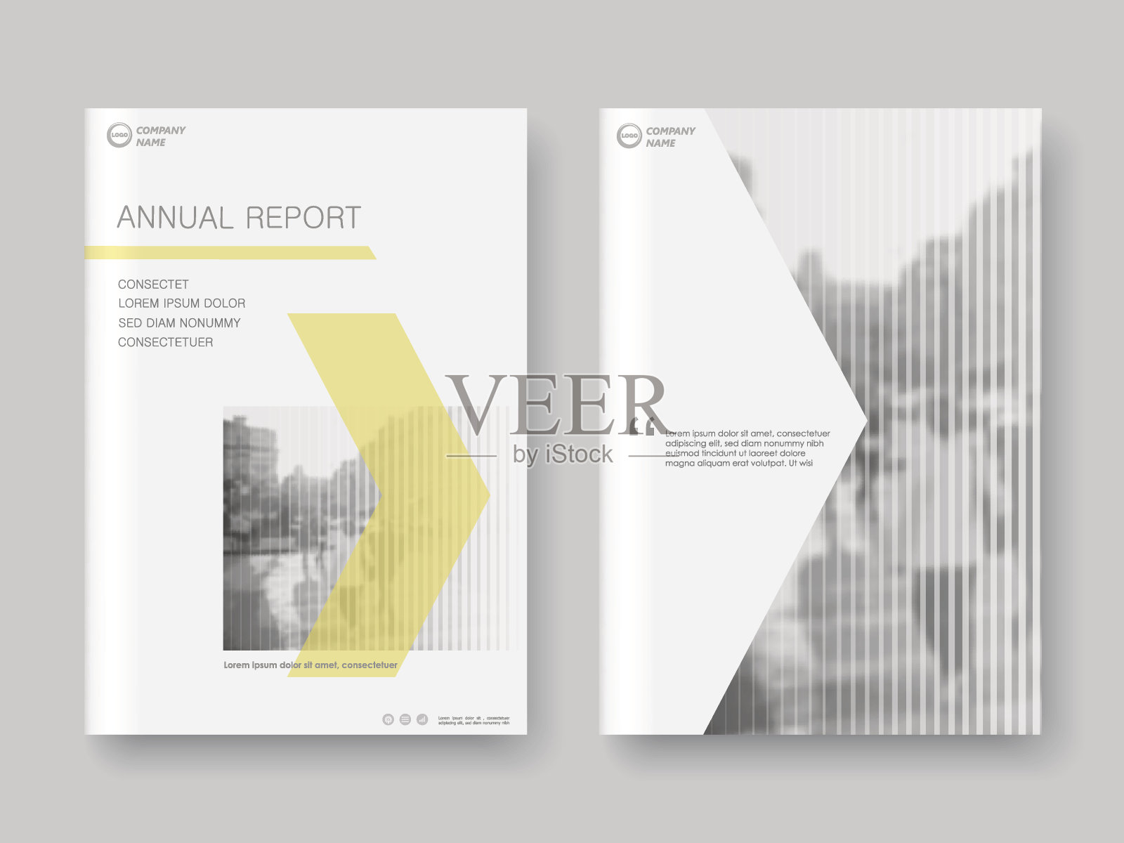 封面设计年度报告，矢量模板小册子设计模板素材
