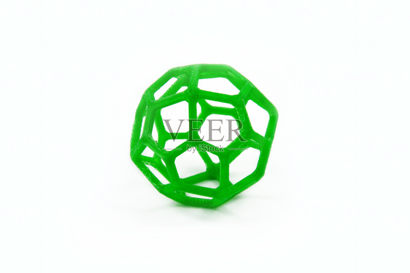 3D打印球体形状的对象照片摄影图片