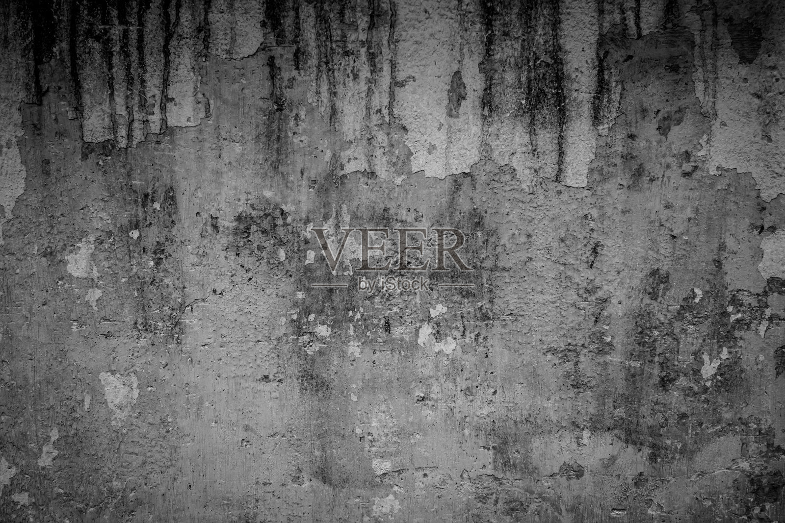 黑色和白色的旧垃圾墙纹理背景照片摄影图片