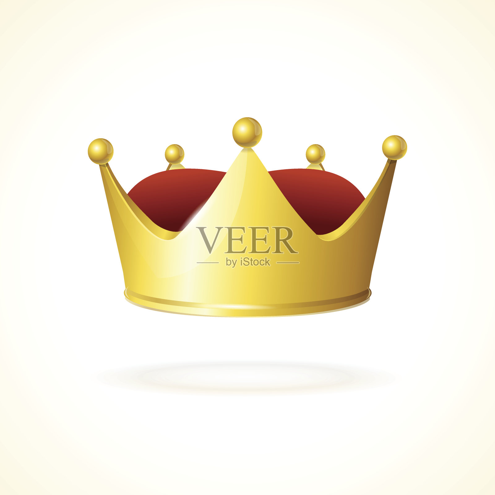 向量金色的王冠插画图片素材