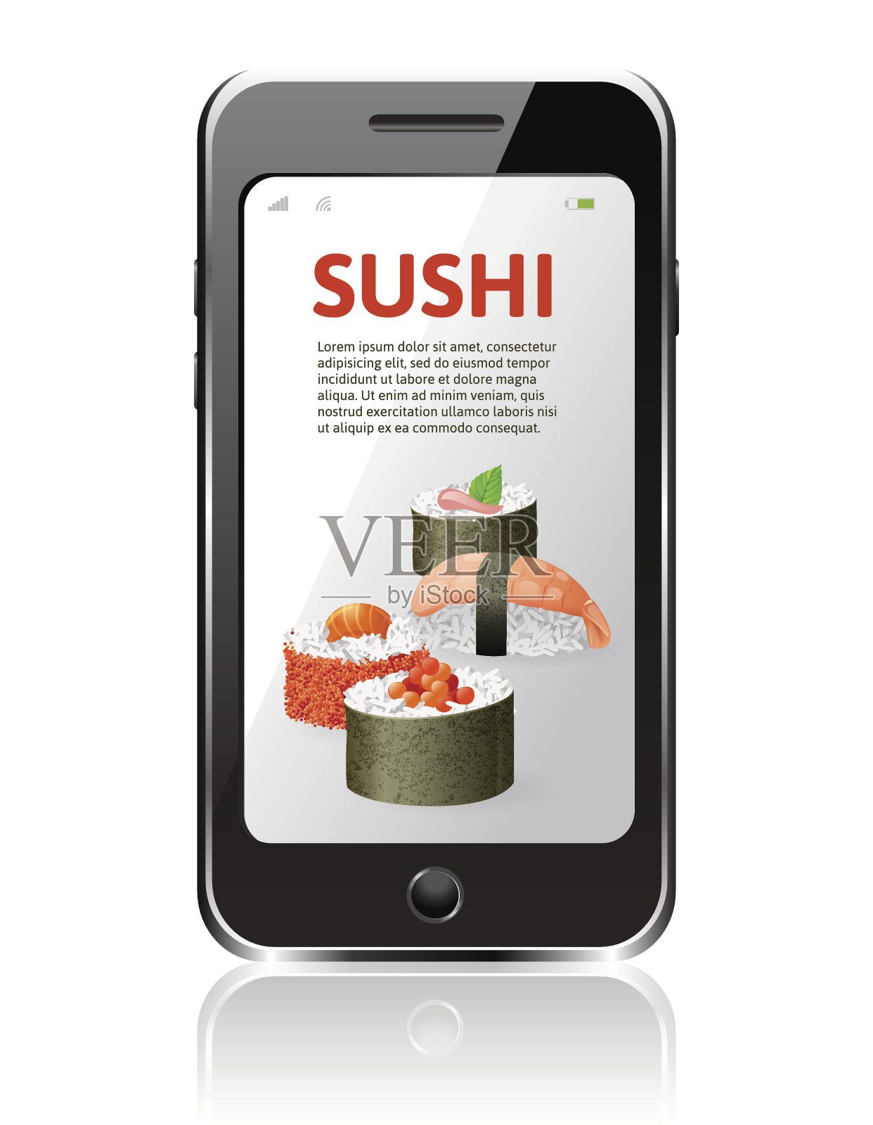 寿司的广告插画图片素材