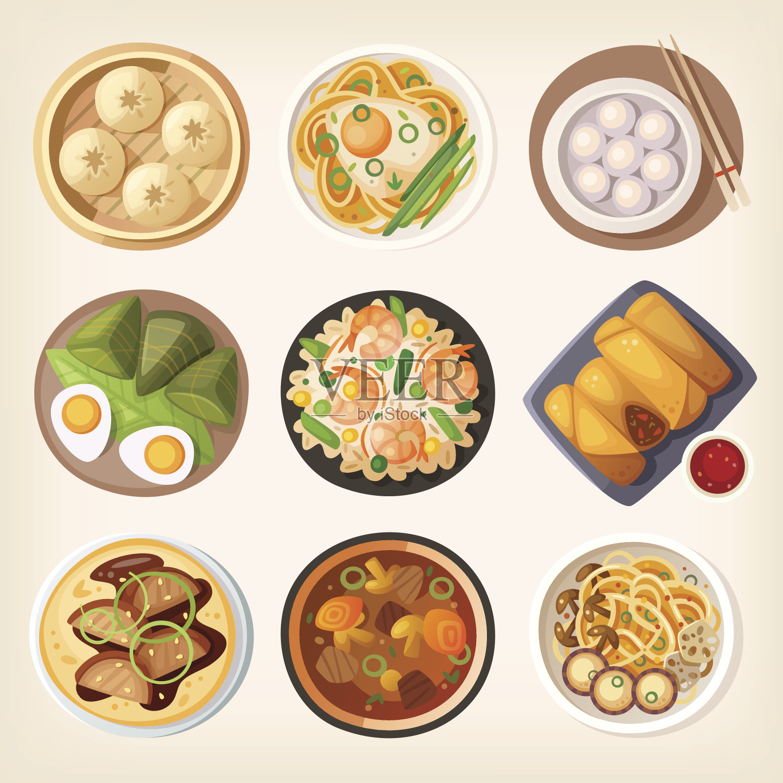 中国菜插画图片素材