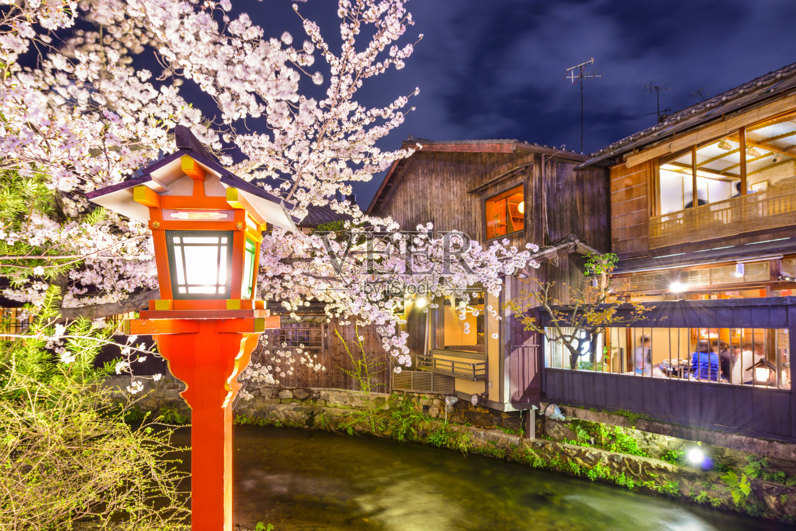 日本京都春江景照片摄影图片