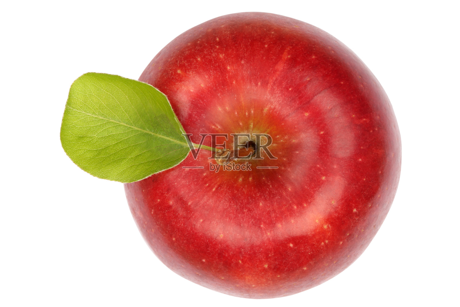 苹果水果红色顶视图孤立在白色照片摄影图片