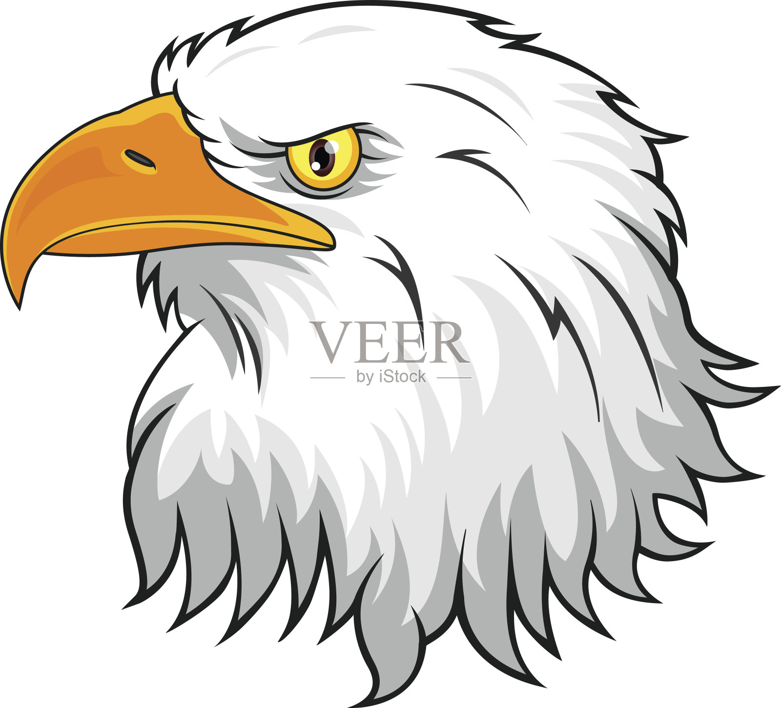 鹰头的吉祥物设计元素图片